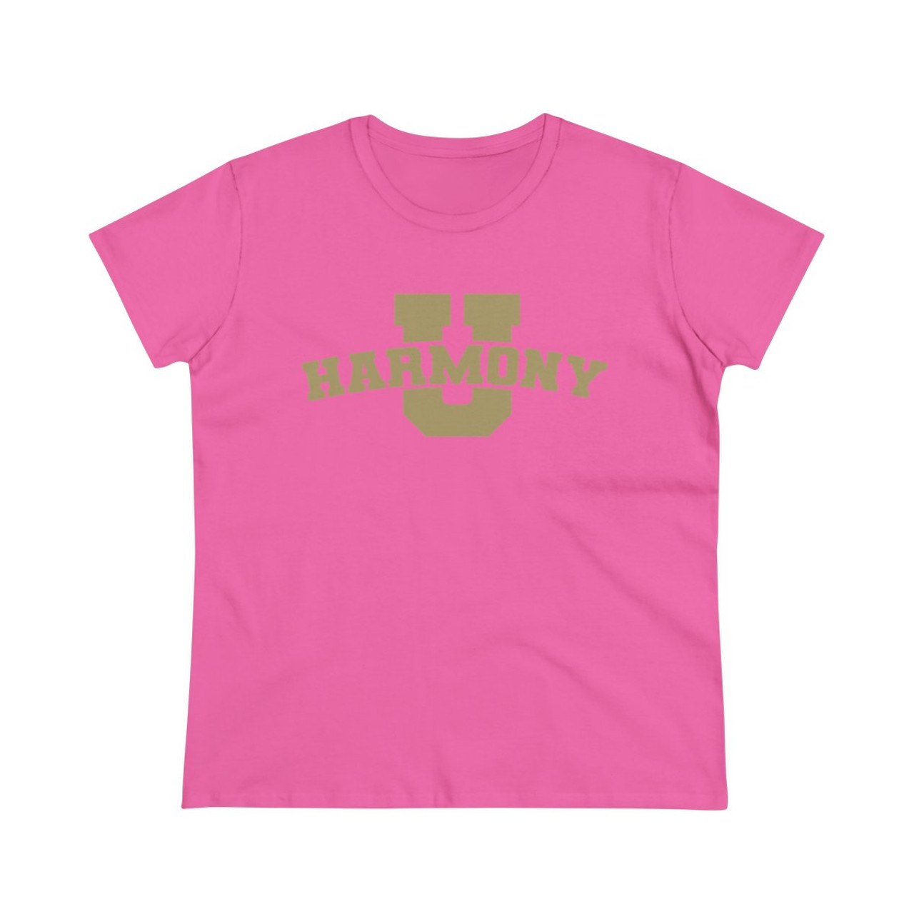 Women's Harmony University Scoop Neck Midweight Cotton Tee- Multiple Colors Available