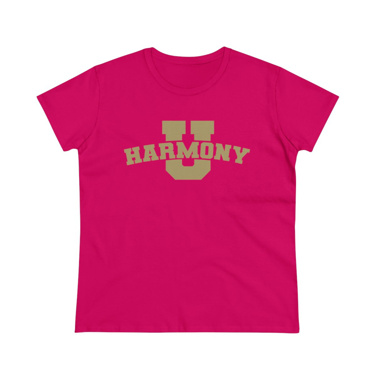 Women's Harmony University Scoop Neck Midweight Cotton Tee- Multiple Colors Available