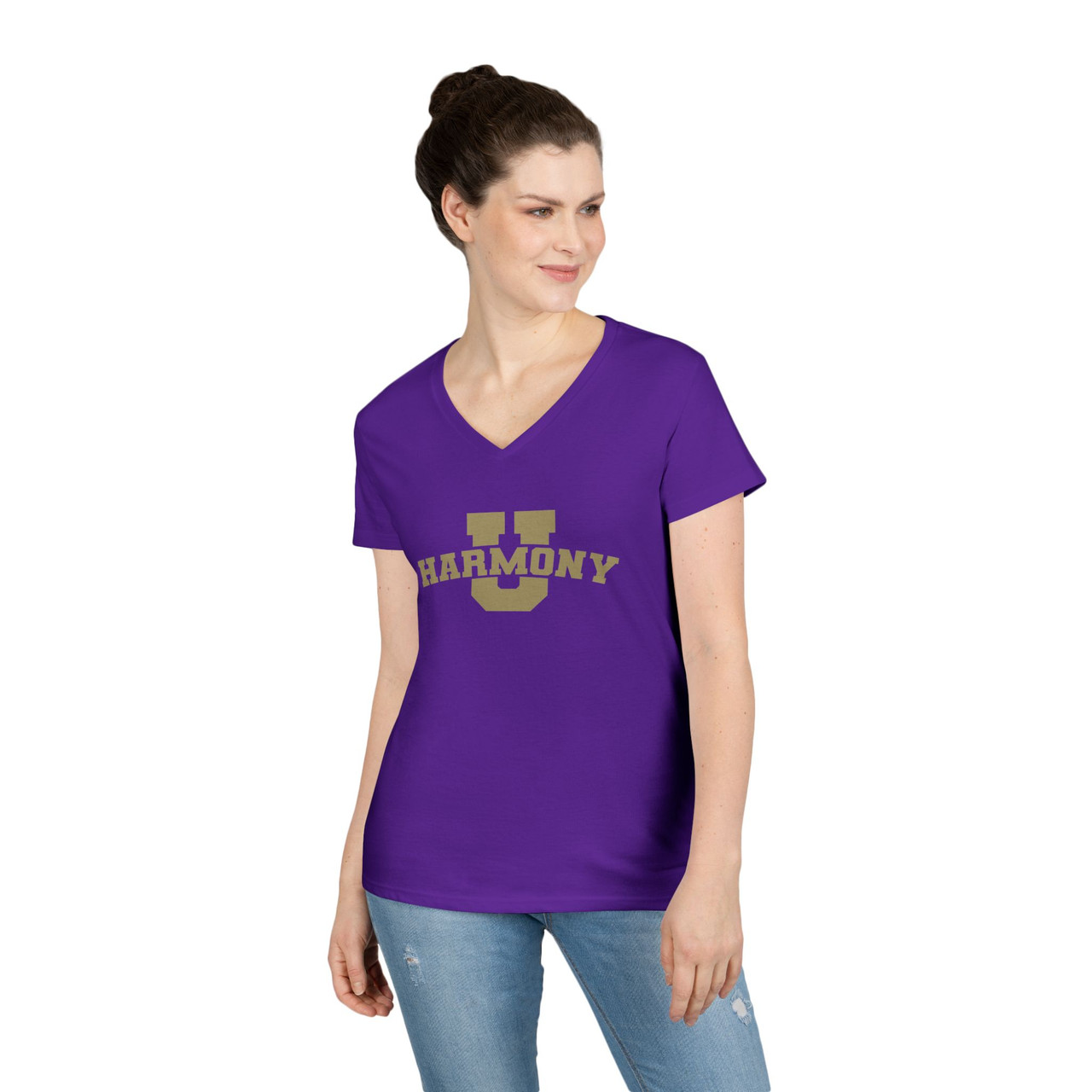 Women's V-Neck Harmony University T-Shirt- Multiple Colors Available Women's V-Neck Harmony University T-Shirt- Multiple Colors Available