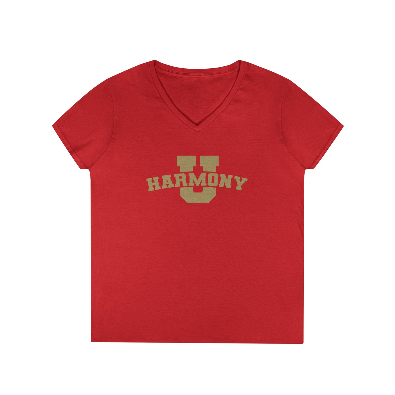 Women's V-Neck Harmony University T-Shirt- Multiple Colors Available Women's V-Neck Harmony University T-Shirt- Multiple Colors Available