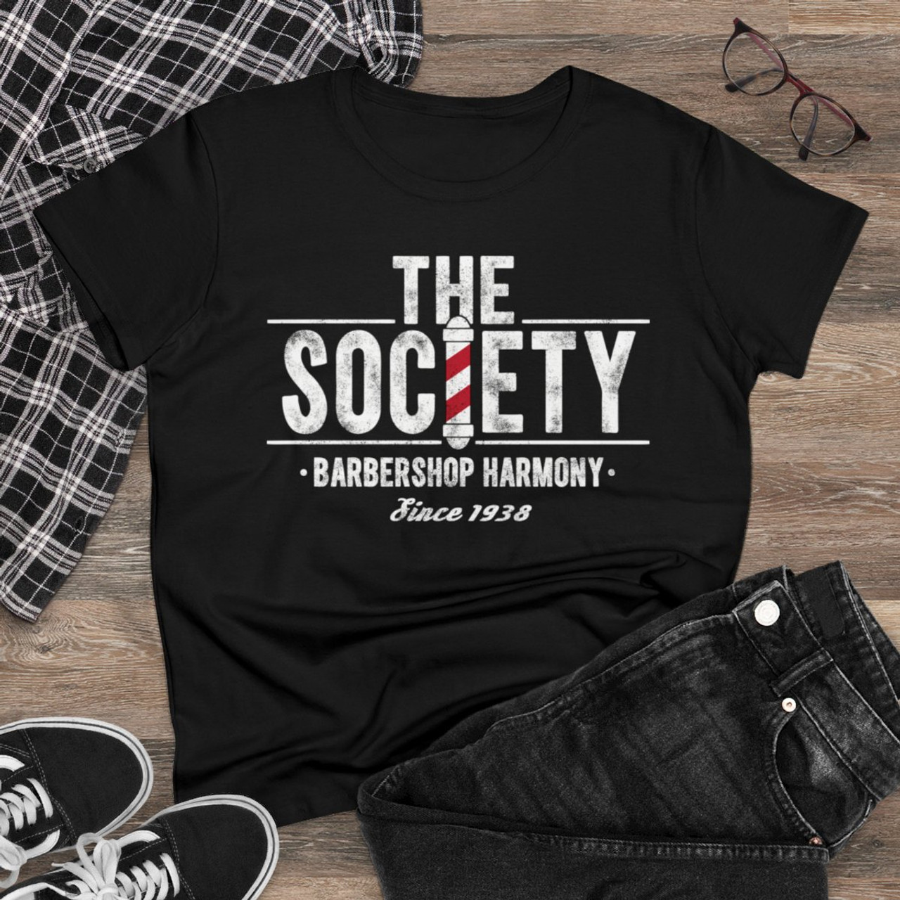 Women's The Society Scoop Neck Midweight Cotton Tee- Multiple Colors Available