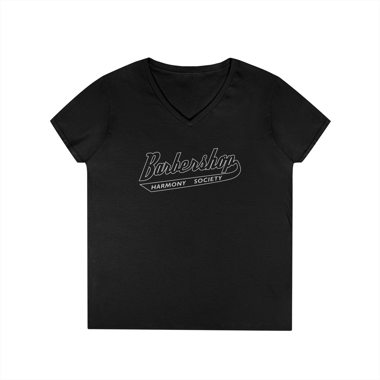 Women's V-Neck Barbershop Harmony "Uni" T-Shirt- Available in Multiple Colors