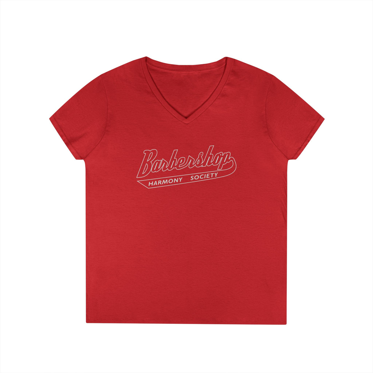 Women's V-Neck Barbershop Harmony "Uni" T-Shirt- Available in Multiple Colors