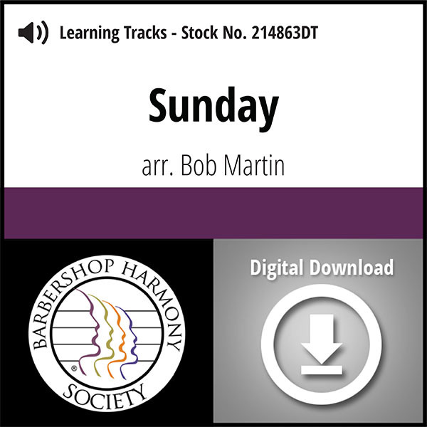 Sunday (TTBB) (arr. Martin) - Digital Learning Tracks for 214801