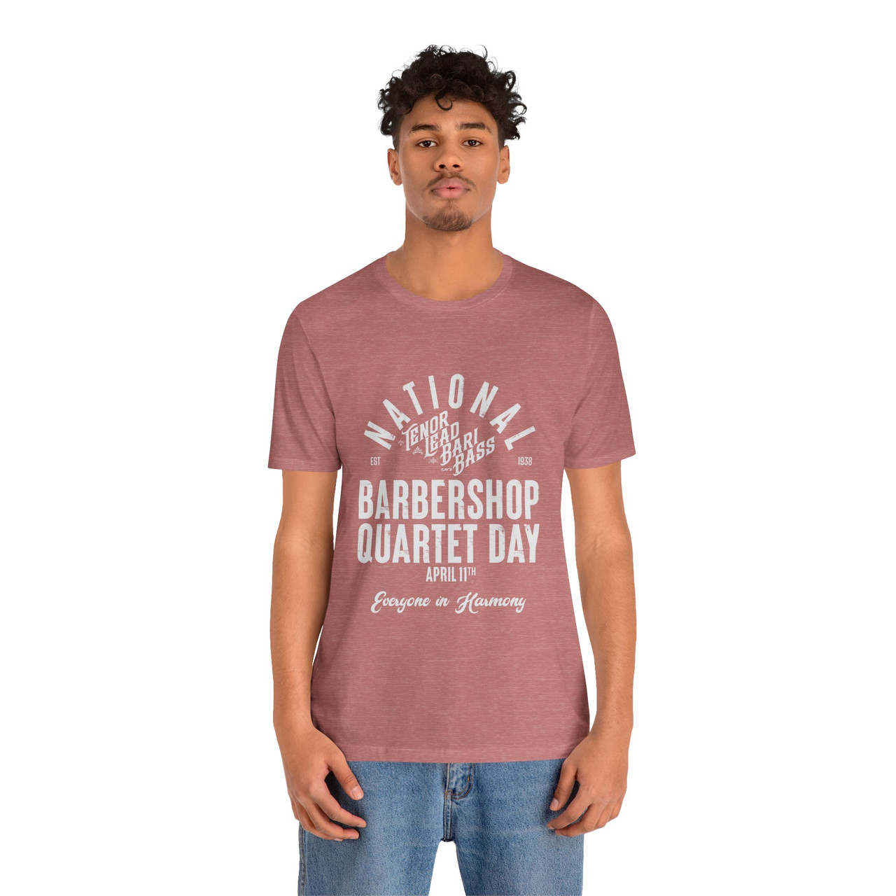 National Barbershop Quartet Day T-shirt - TENOR LEAD BARI BASS - Multiple Colors Available!