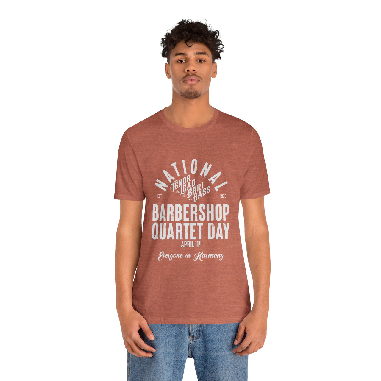 National Barbershop Quartet Day T-shirt - TENOR LEAD BARI BASS - Multiple Colors Available!