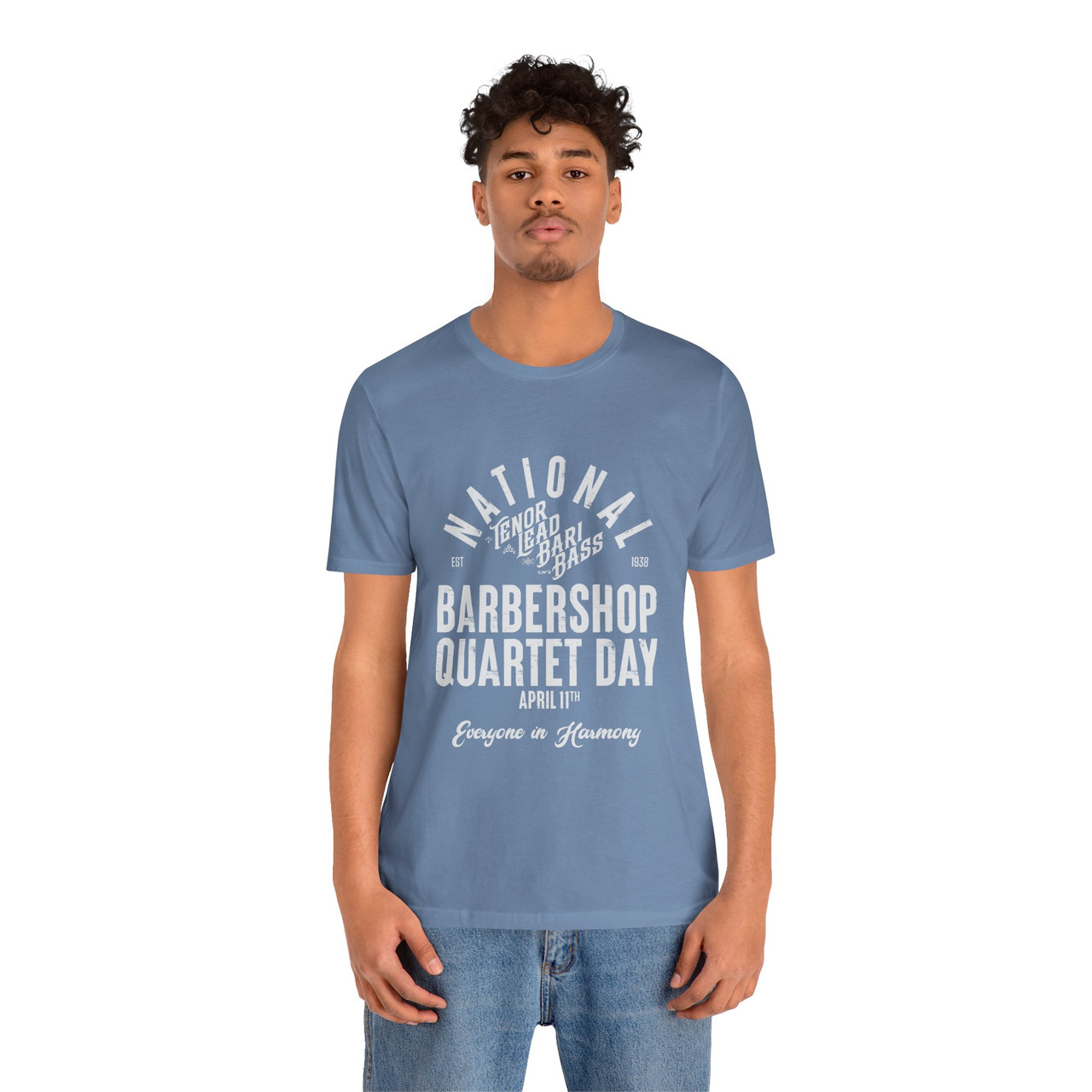 National Barbershop Quartet Day T-shirt - TENOR LEAD BARI BASS - Multiple Colors Available!