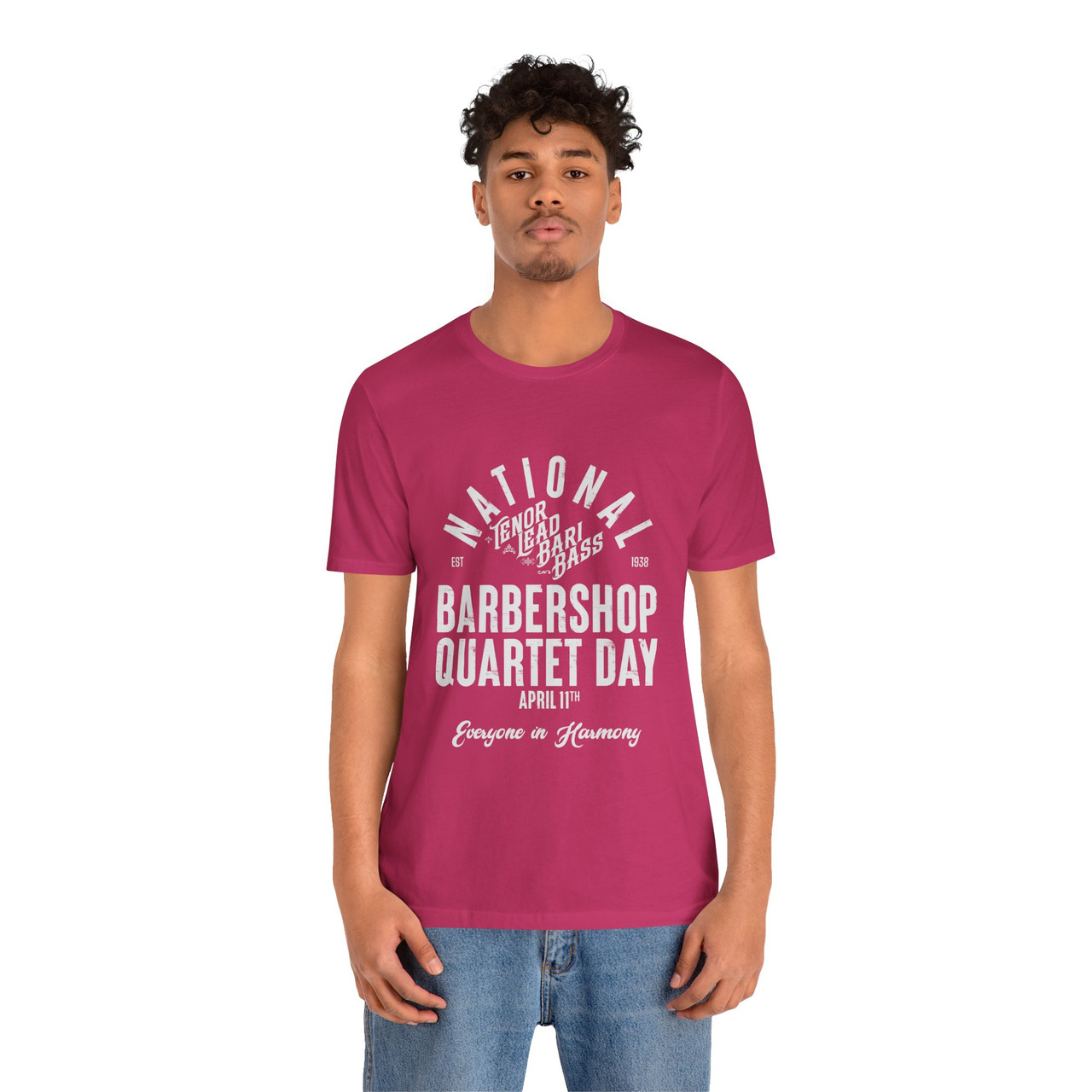 National Barbershop Quartet Day T-shirt - TENOR LEAD BARI BASS - Multiple Colors Available!