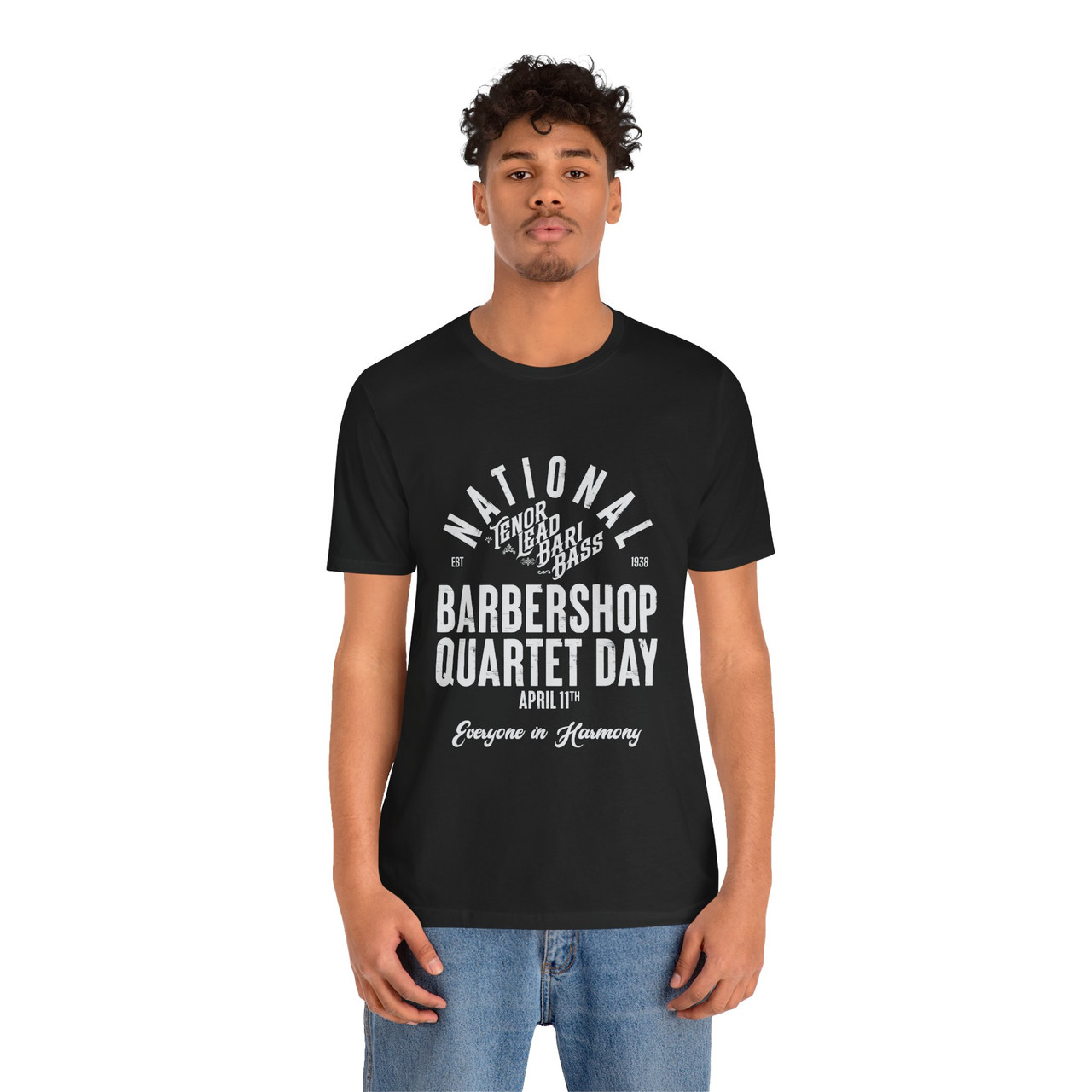 National Barbershop Quartet Day T-shirt - TENOR LEAD BARI BASS - Multiple Colors Available!