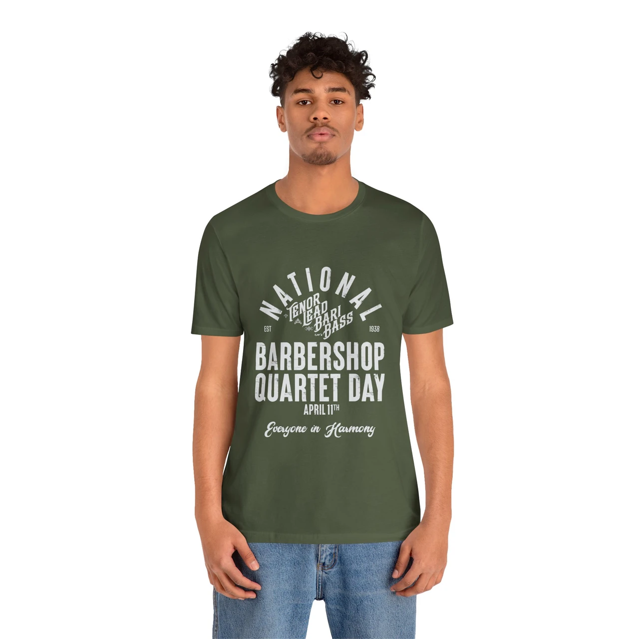 National Barbershop Quartet Day T-shirt - TENOR LEAD BARI BASS - Multiple Colors Available!