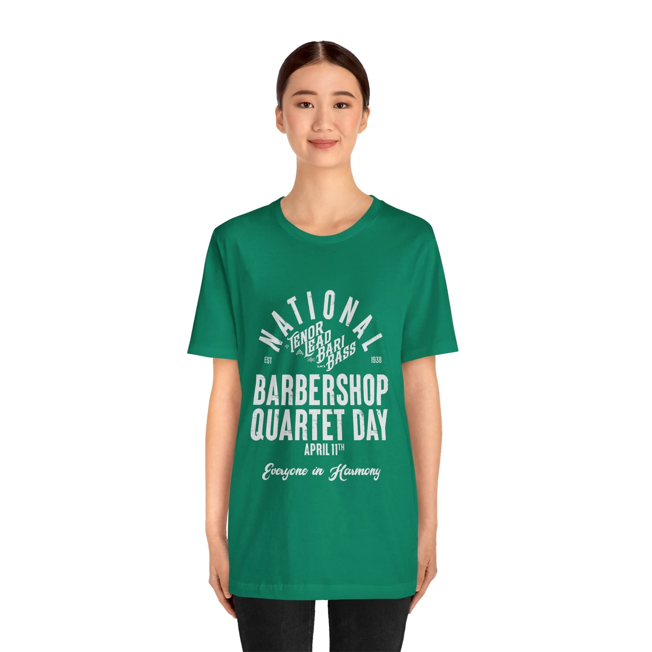 National Barbershop Quartet Day T-shirt - TENOR LEAD BARI BASS - Multiple Colors Available!