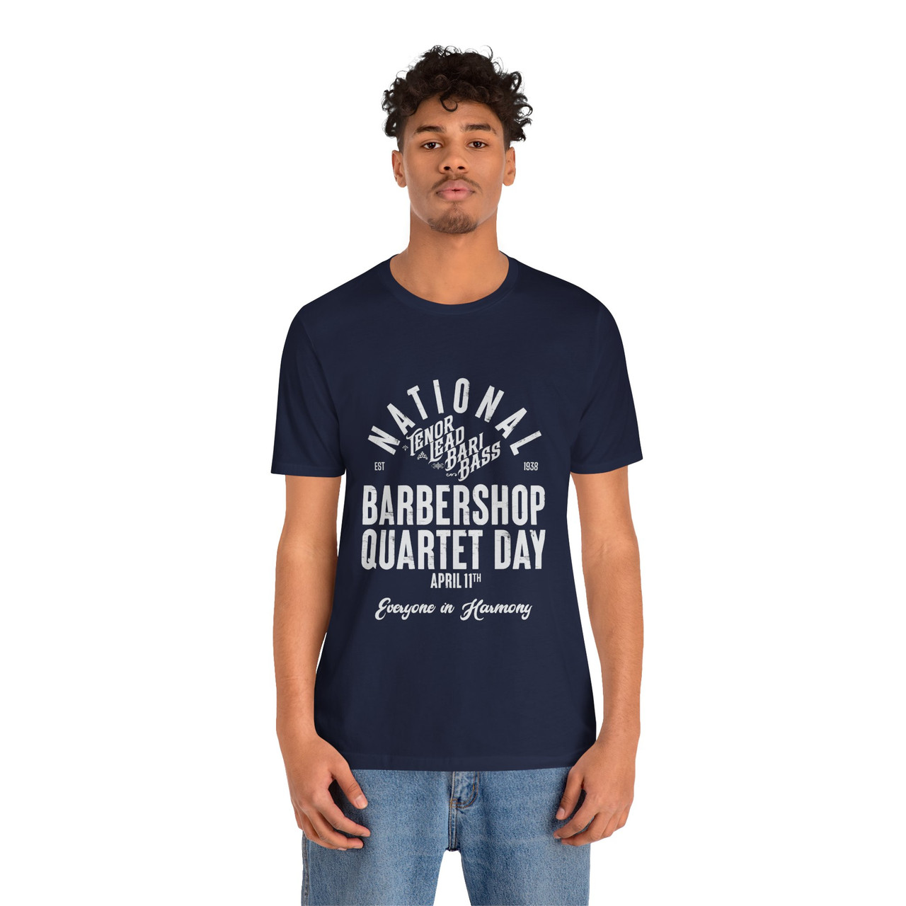 National Barbershop Quartet Day T-shirt - TENOR LEAD BARI BASS - Multiple Colors Available!