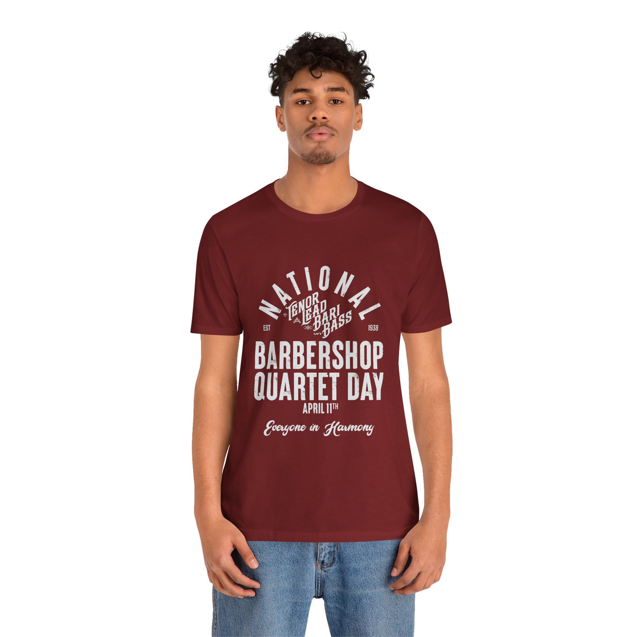 National Barbershop Quartet Day T-shirt - TENOR LEAD BARI BASS - Multiple Colors Available!