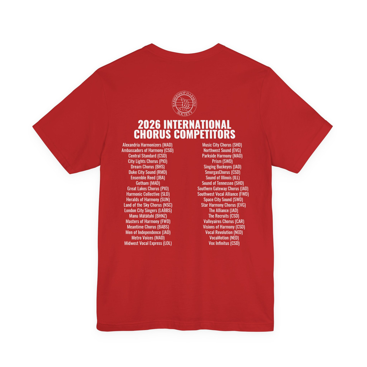 St. Louis Chorus Competitor Unisex Jersey Short Sleeve Tee