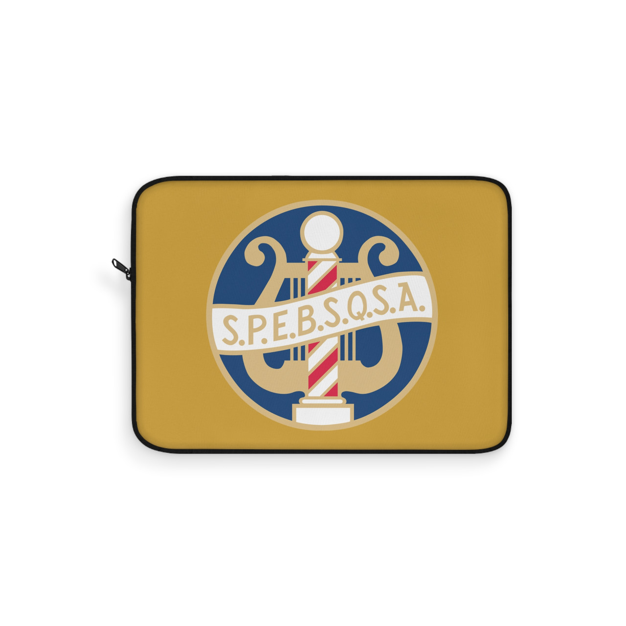 Yellow Laptop Sleeve with SPEBSQSA Logo