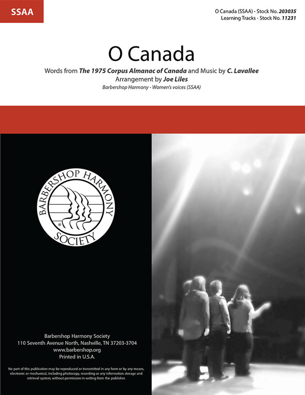 O Canada! (SSAA) (arr. Liles)