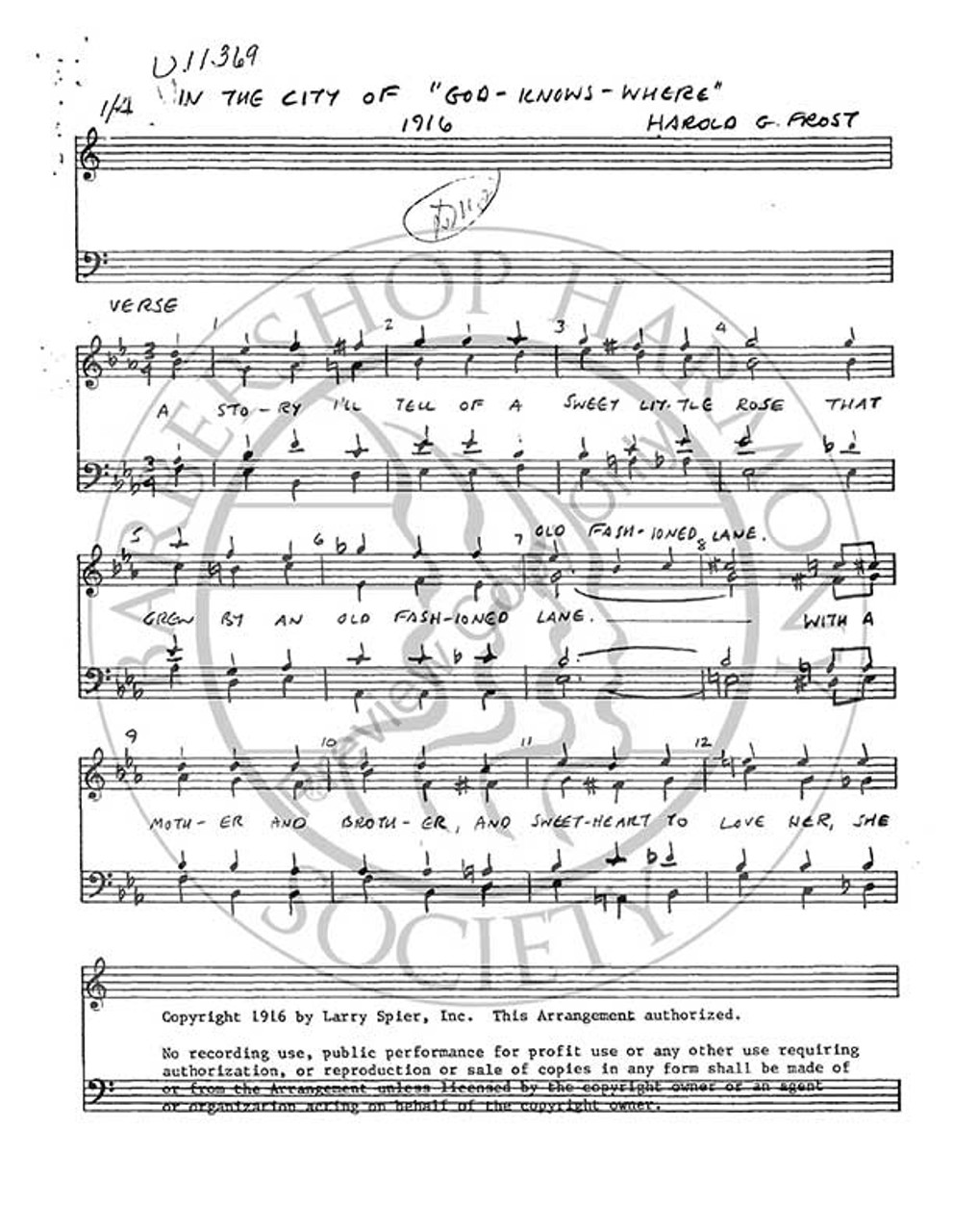 In The City Of God Knows Where (TTBB) (arr. Burt Szabo)-UNPUB