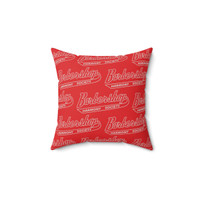 Red Multi Barbershop Harmony Society Polyester Square Pillow