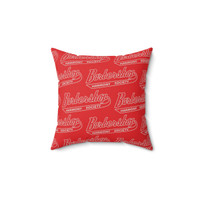 Red Multi Barbershop Harmony Society Polyester Square Pillow