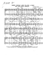 When Uncle Joe Plays A Rag On His Banjo 1 (TTBB) (arr. Jack Baird)-UNPUB