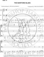 Baritone Blues (TTBB) (arr. Lawrence Bean)-UNPUB