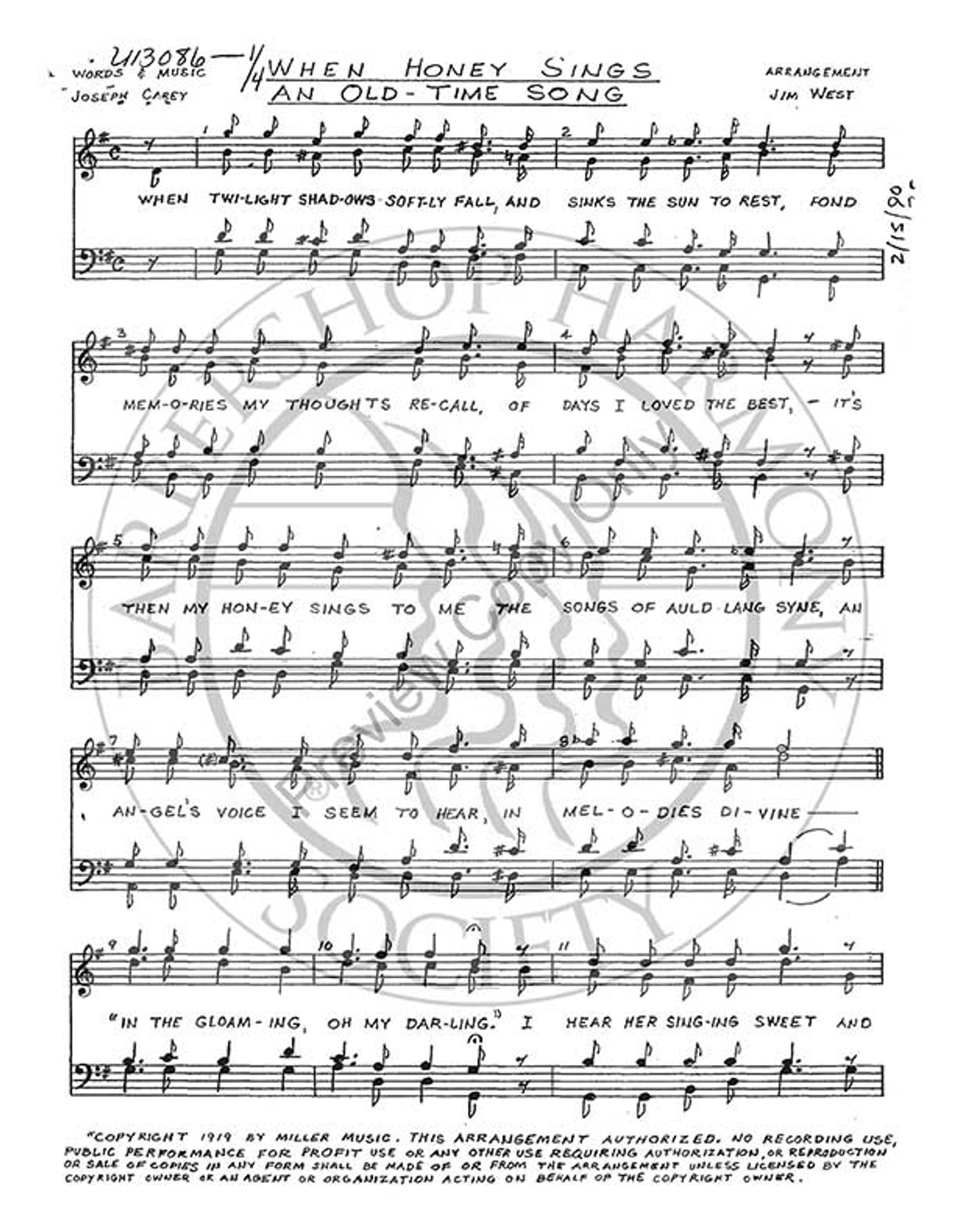 SONG OF TIME Sheet Music Download