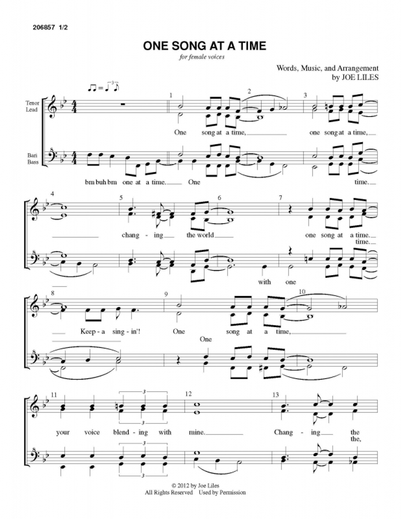 SONG OF TIME Sheet Music Download