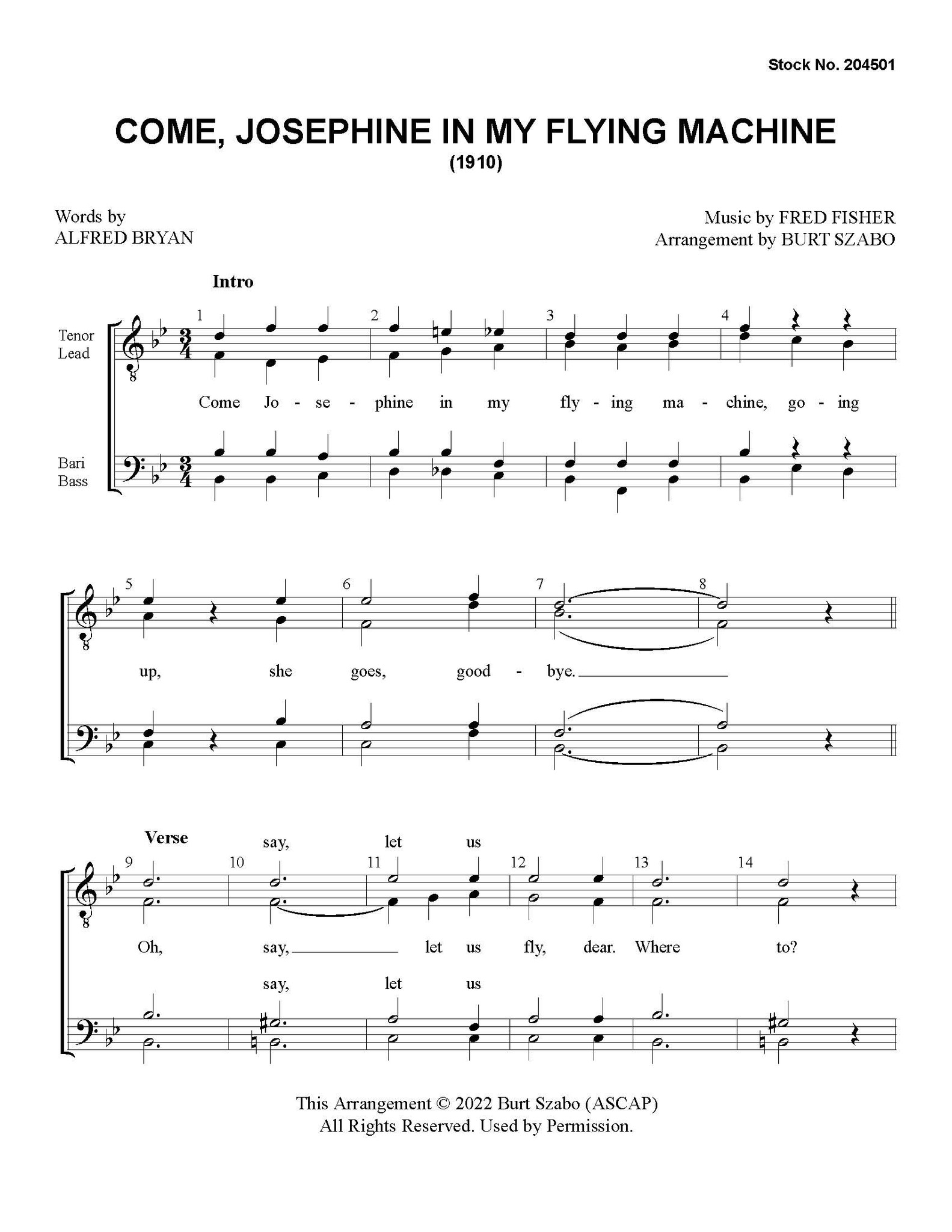 Come, Josephine, In My Flying Machine