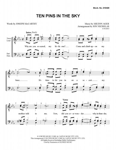 Ten Pins In The Sky (TTBB)-UNPUB