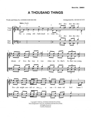 A Thousand Things (TTBB)-UNPUB