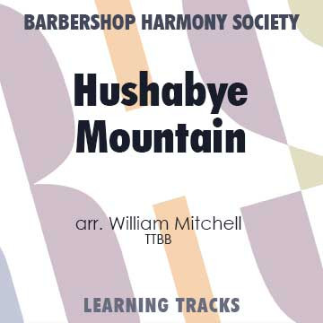 Hushabye Mountain (TTBB) (arr. Mitchell) - CD Learning Tracks for 8840