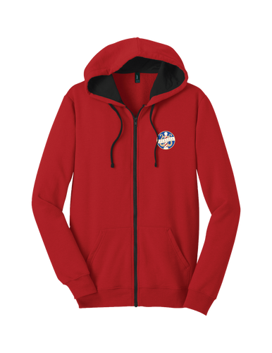 Full-zip Hoodie - Red with SPEBSQSA logo