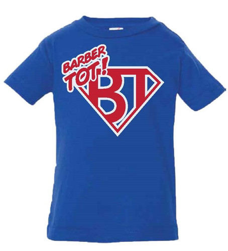 Barber Tot T-Shirt - Navy/Red