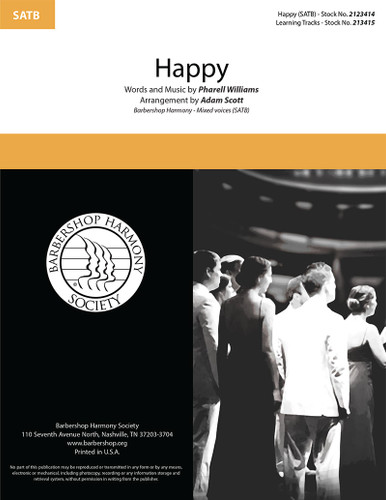 Happy (SATB) (arr. Scott) - SPECIAL ORDER
