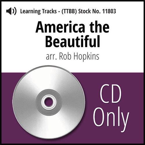 America The Beautiful (TTBB) (arr. Hopkins) - CD Learning Tracks for 7340