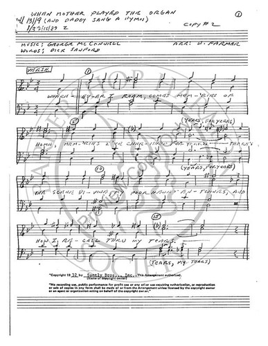 When Mother Played The Organ (TTBB) (arr. Wes Farmer)-Download-UNPUB