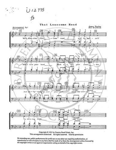 That Lonesome Road (TTBB) (arr. L.M. Coyle)-Download-UNPUB