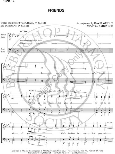 Friends (SSAA) (arr. David Wright)-Download-UNPUB