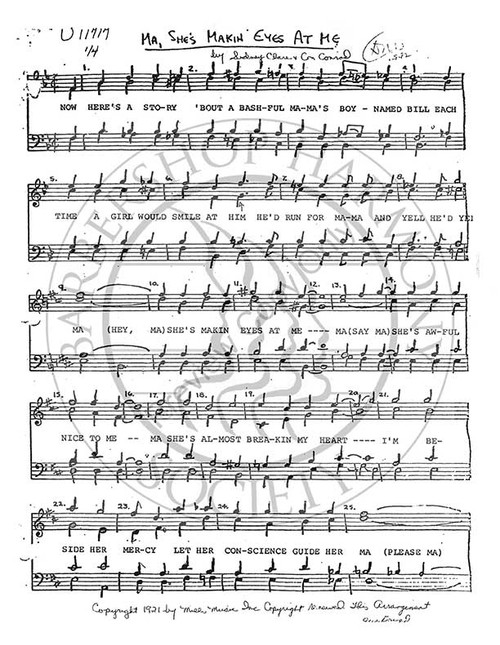 Ma 2 (TTBB) (arr. Harry Swenson)-Download-UNPUB