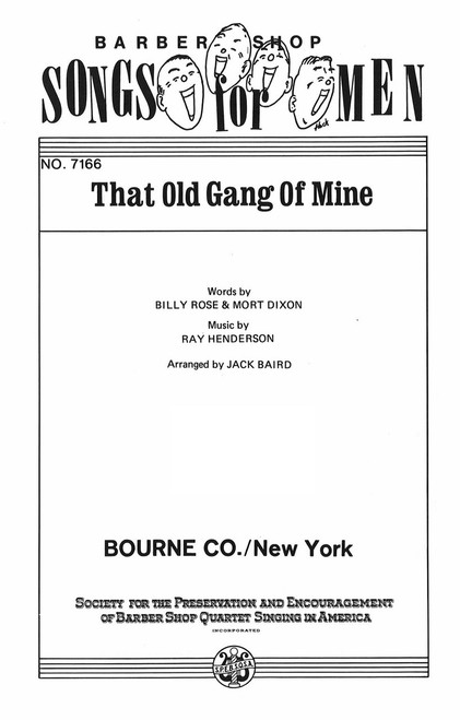 That Old Gang of Mine (TTBB) (arr. Baird)