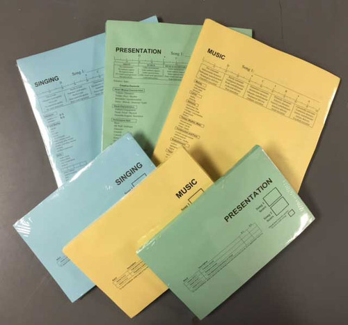 C&J Music Scoring Form (Short Form / Yellow / CJ26) Pkg/100