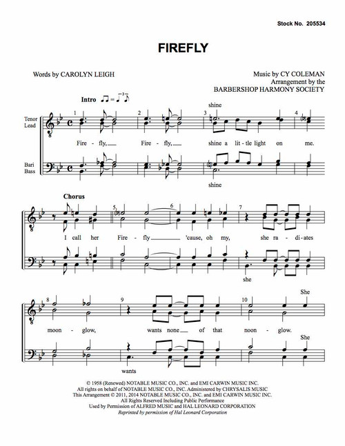 Firefly (TTBB) (arr. BHS)