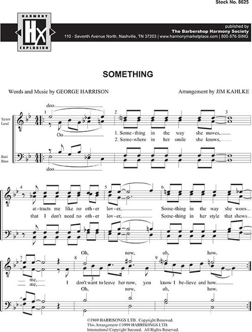 Something (TTBB) (arr. Kahlke) - Download