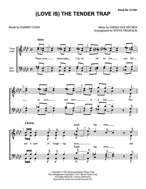 (Love Is) The Tender Trap (TTBB) (arr. Tramack)