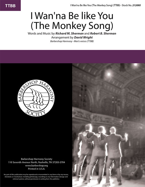 I Wan'na Be Like You (The Monkey Song) (TTBB) (arr. Wright) - Download