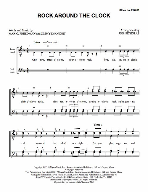 Rock Around the Clock (TTBB) (arr. Nicholas)