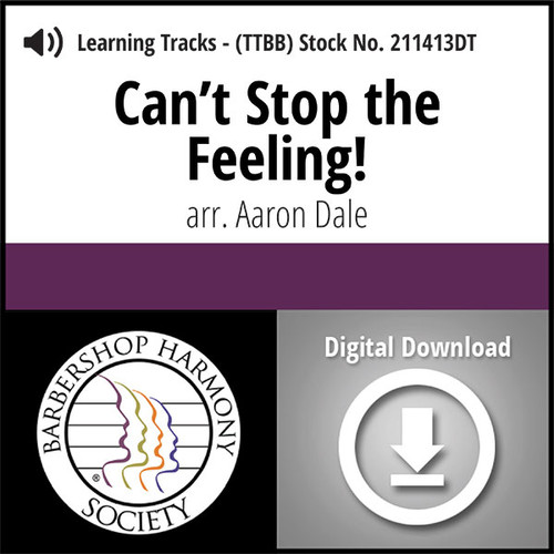 Can't Stop the Feeling (TTBB) (arr. Dale) - Digital Learning Tracks - for 211411