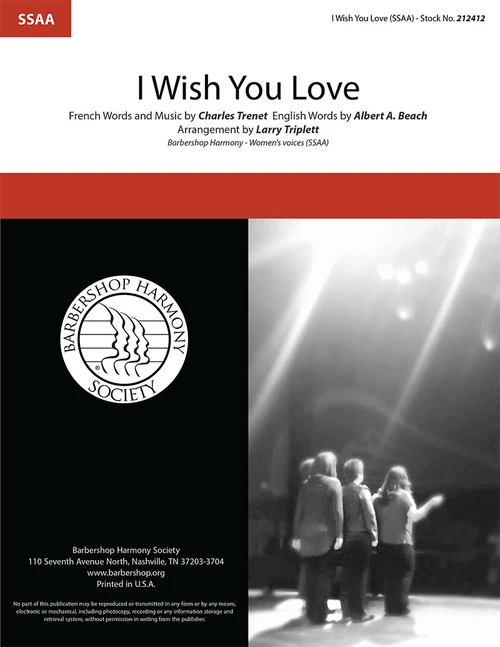I Wish You Love (SSAA) (Arr. Triplett)