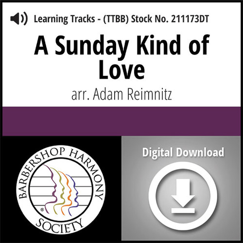 A Sunday Kind of Love (TTBB) (arr. Reimnitz) - Digital Learning Tracks - for 211172