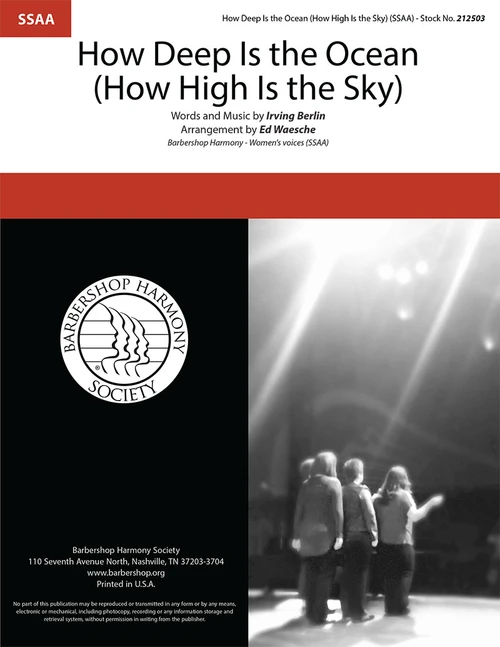 How Deep Is the Ocean (How High Is the Sky) (SSAA) (arr. Waesche)